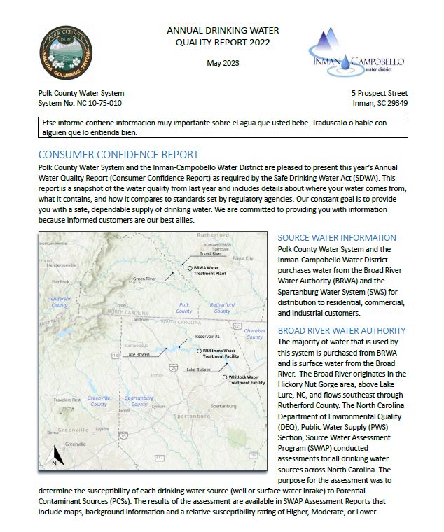 Inman Campobello Water District