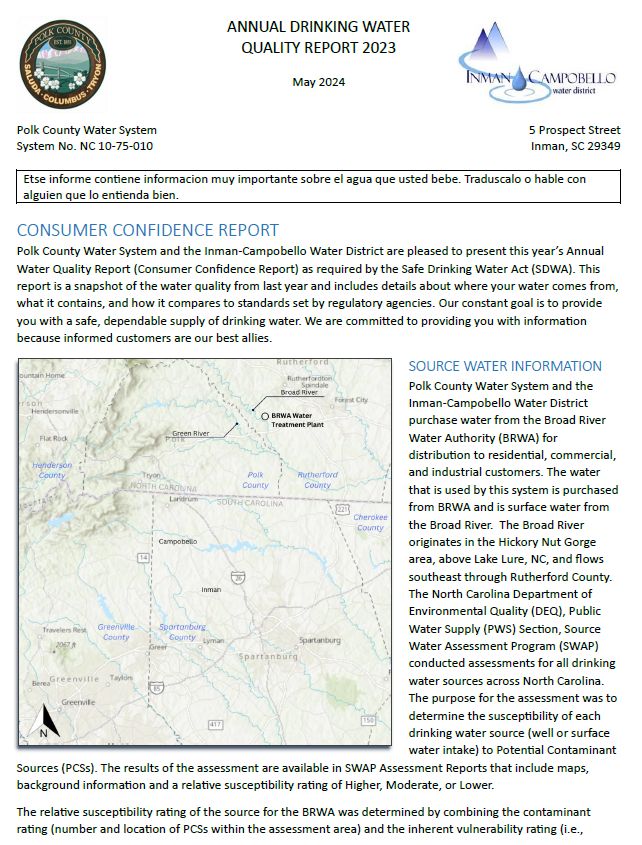 Water Quality Report
