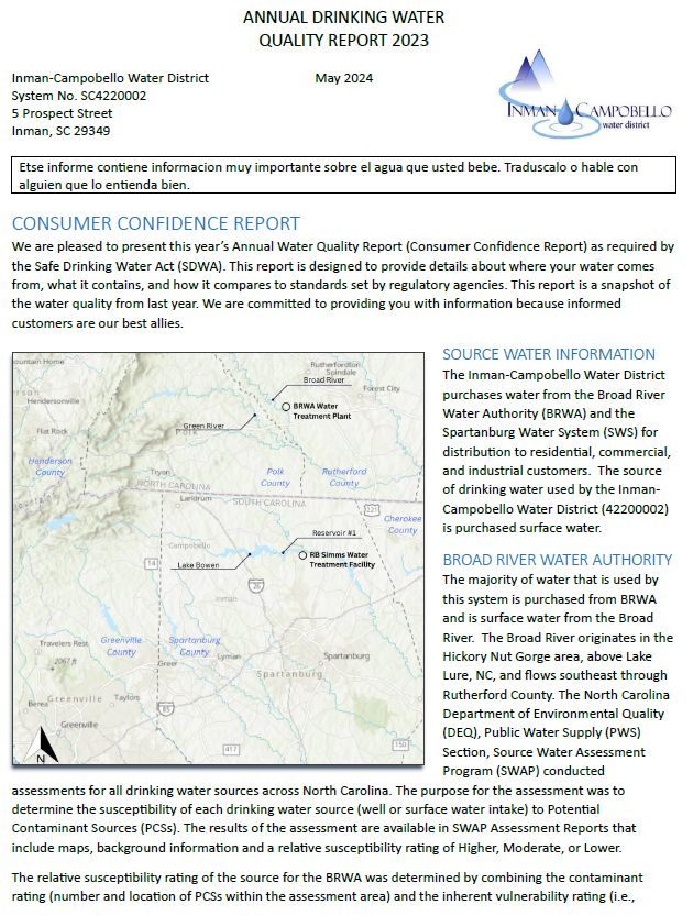 Water Quality Report
